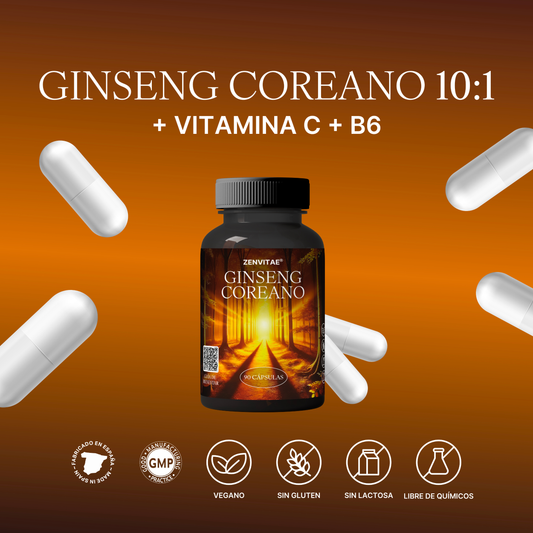 Ginseng rojo Coreano vitaminas